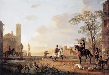 アエルベルト・カイプ Painting - 馬の田園地帯の画家 アルバート・カイプ